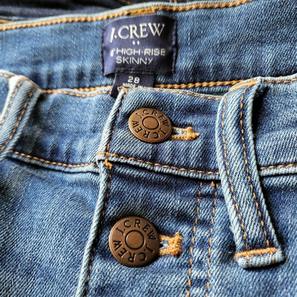 J Crew High Rise Skinny Button - Picture 2 of 11